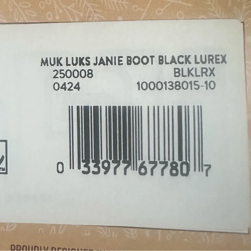 Muk Luks Janie Black Faux Fur Lined Knit Boots NWT Size 10